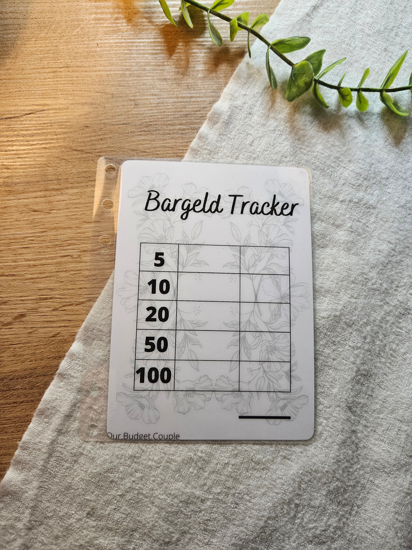 Bargeld Tracker