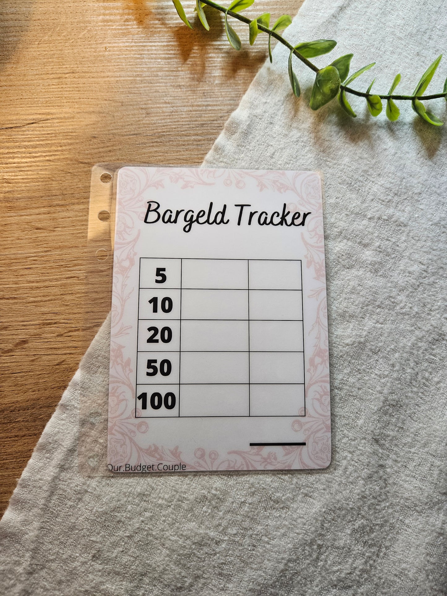 Bargeld Tracker