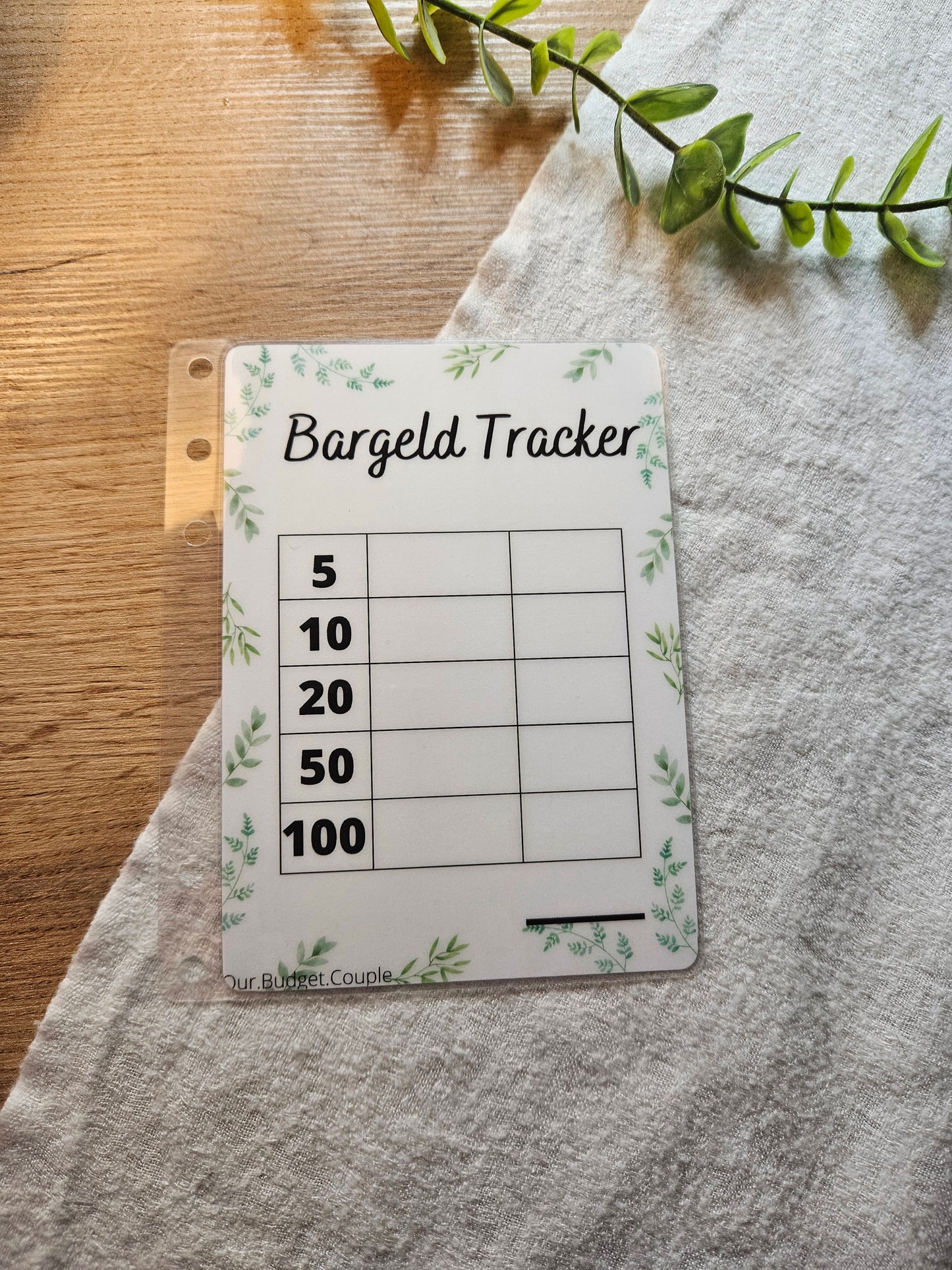 Bargeld Tracker