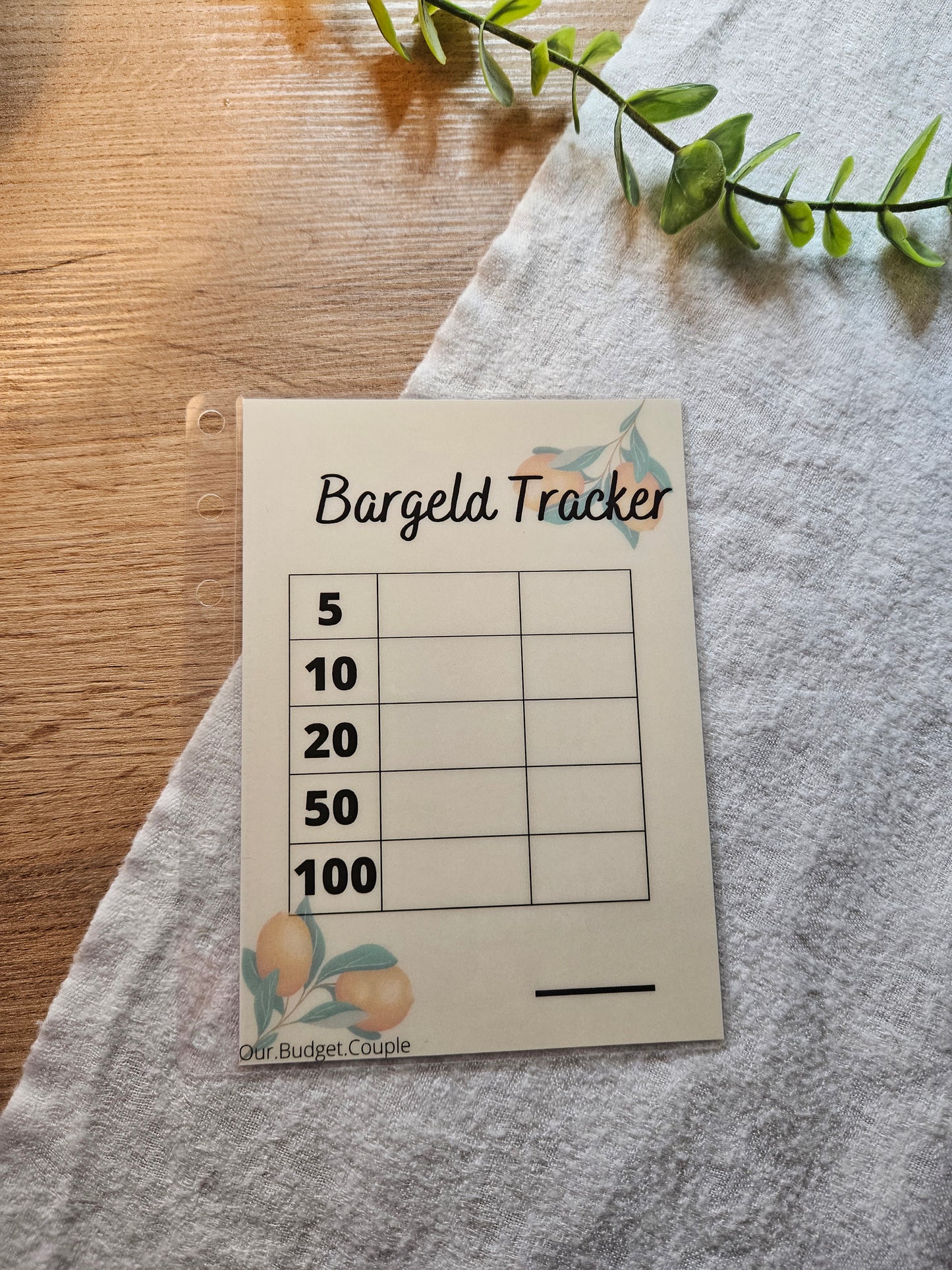 Bargeld Tracker