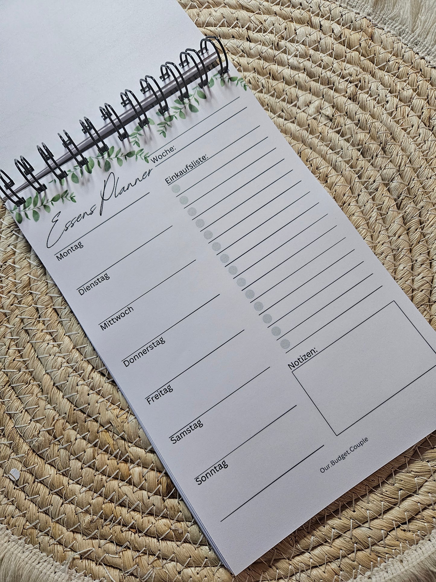 Essens Planner mit Wire-O-Bindung