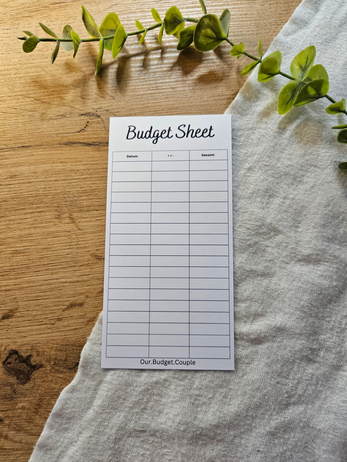 Budget Sheets Neutral